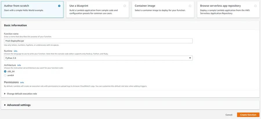 AWS lambda runtime